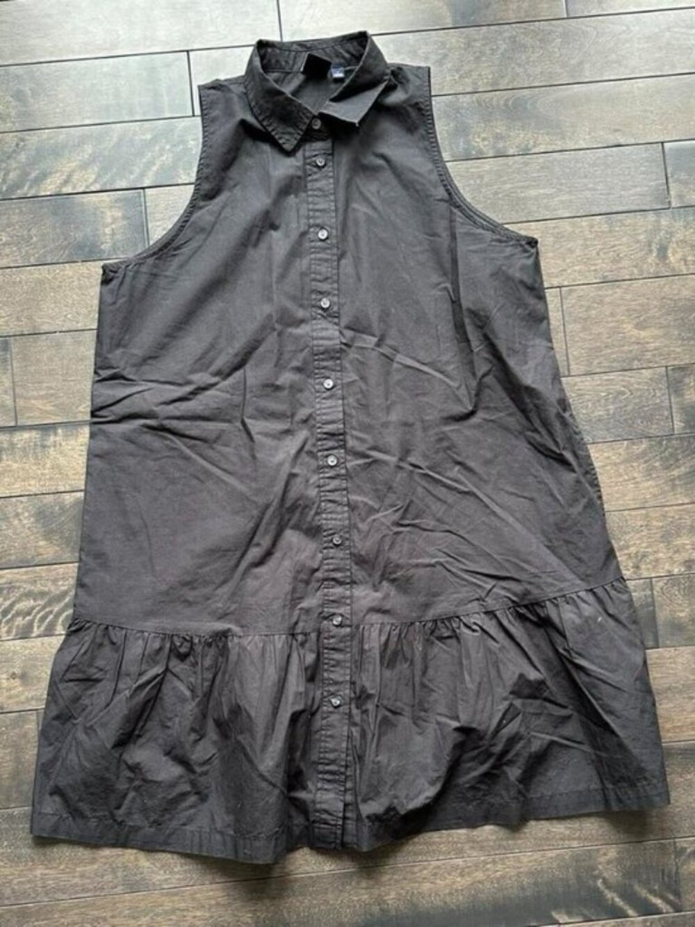 Gap Cotton Shirt Peplum Dress